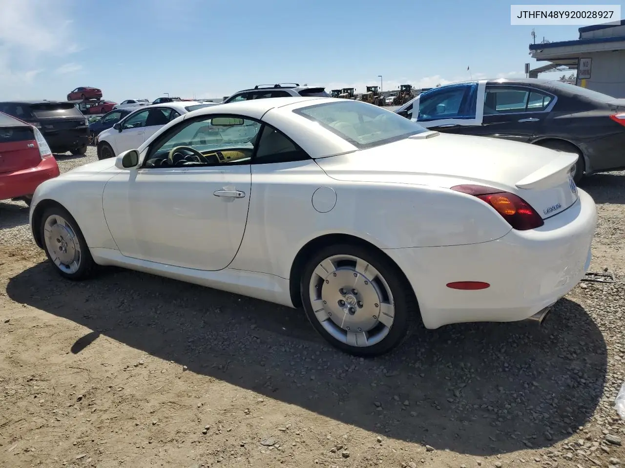 2002 Lexus Sc 430 VIN: JTHFN48Y920028927 Lot: 65293335
