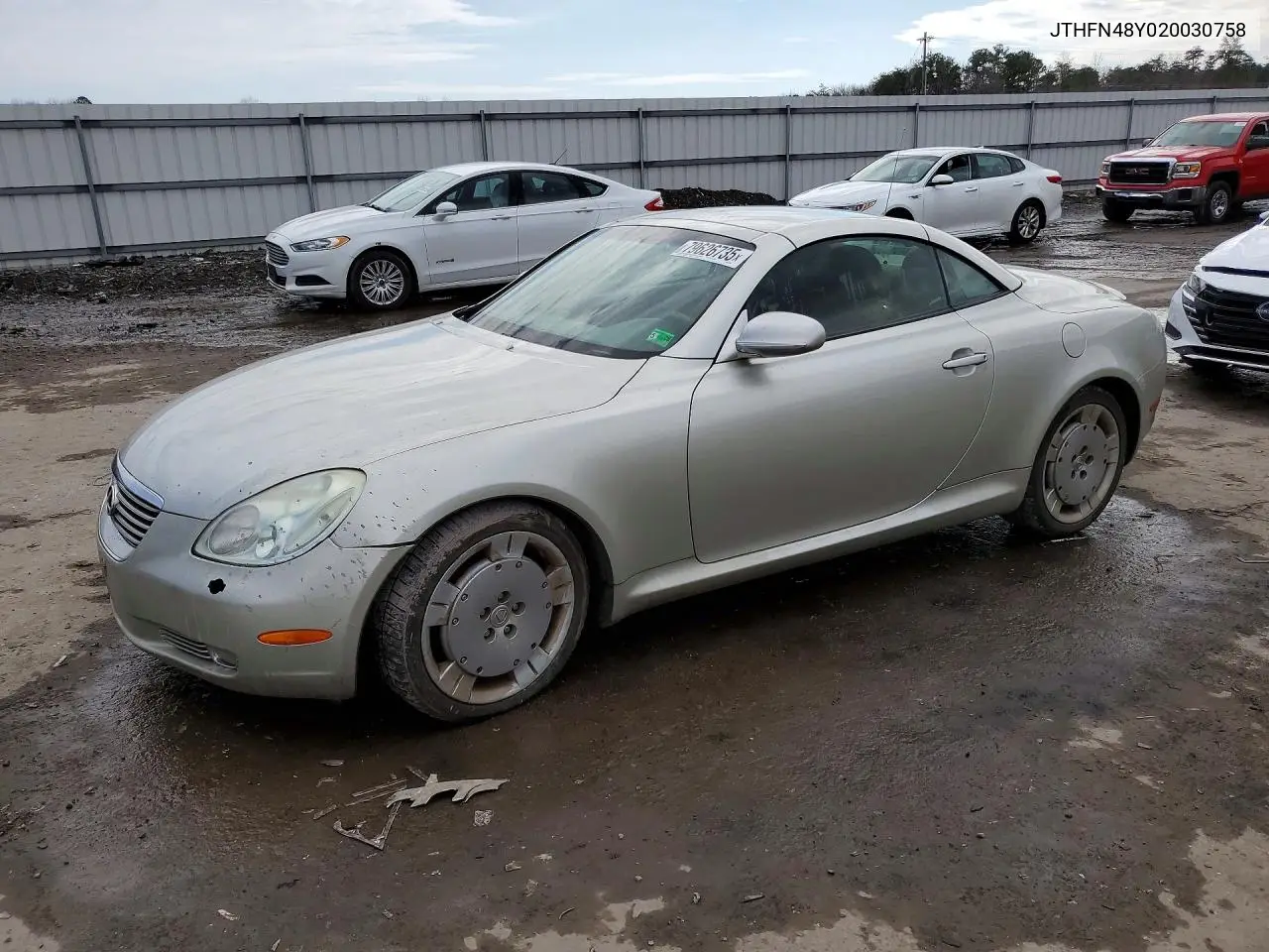 2002 Lexus Sc 430 Base VIN: JTHFN48Y020030758 Lot: 79626735
