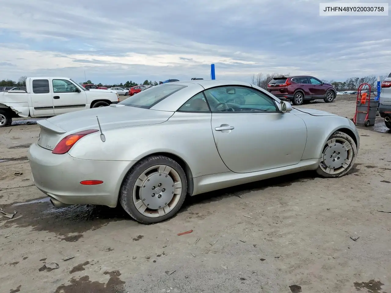 2002 Lexus Sc 430 Base VIN: JTHFN48Y020030758 Lot: 79626735