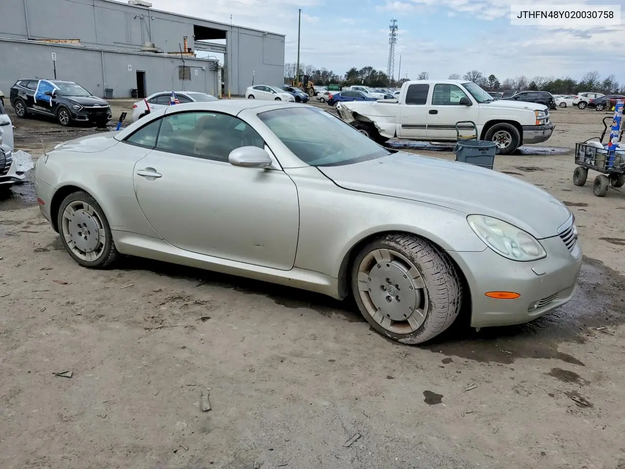 2002 Lexus Sc 430 Base VIN: JTHFN48Y020030758 Lot: 79626735