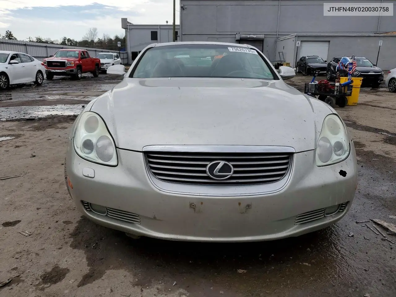 2002 Lexus Sc 430 Base VIN: JTHFN48Y020030758 Lot: 79626735