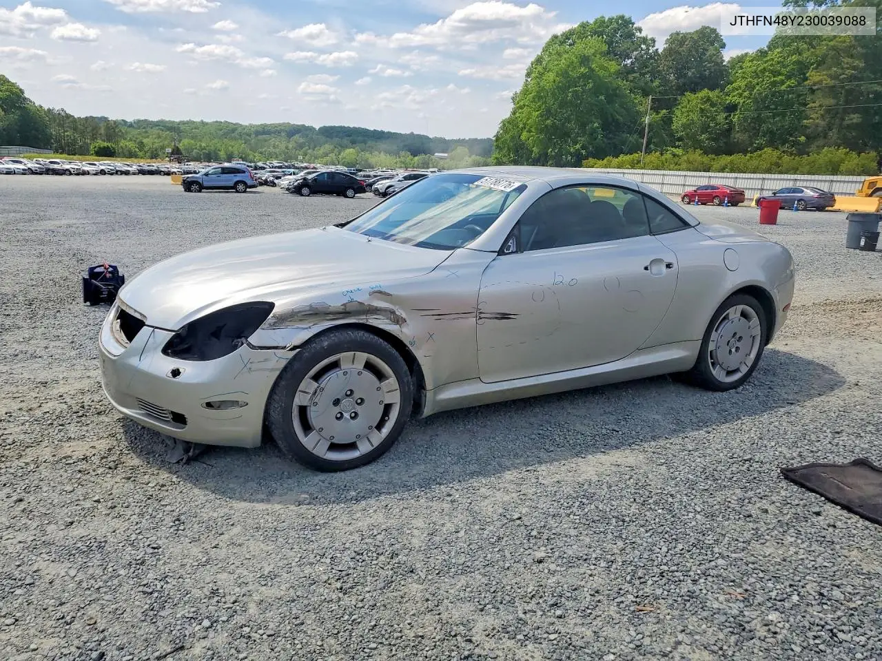 2003 Lexus Sc 430 VIN: JTHFN48Y230039088 Lot: 51788776