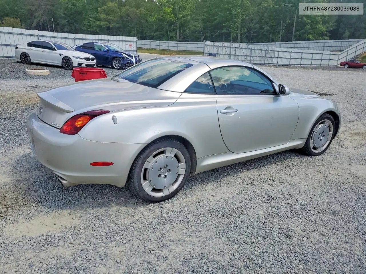 2003 Lexus Sc 430 VIN: JTHFN48Y230039088 Lot: 51788776