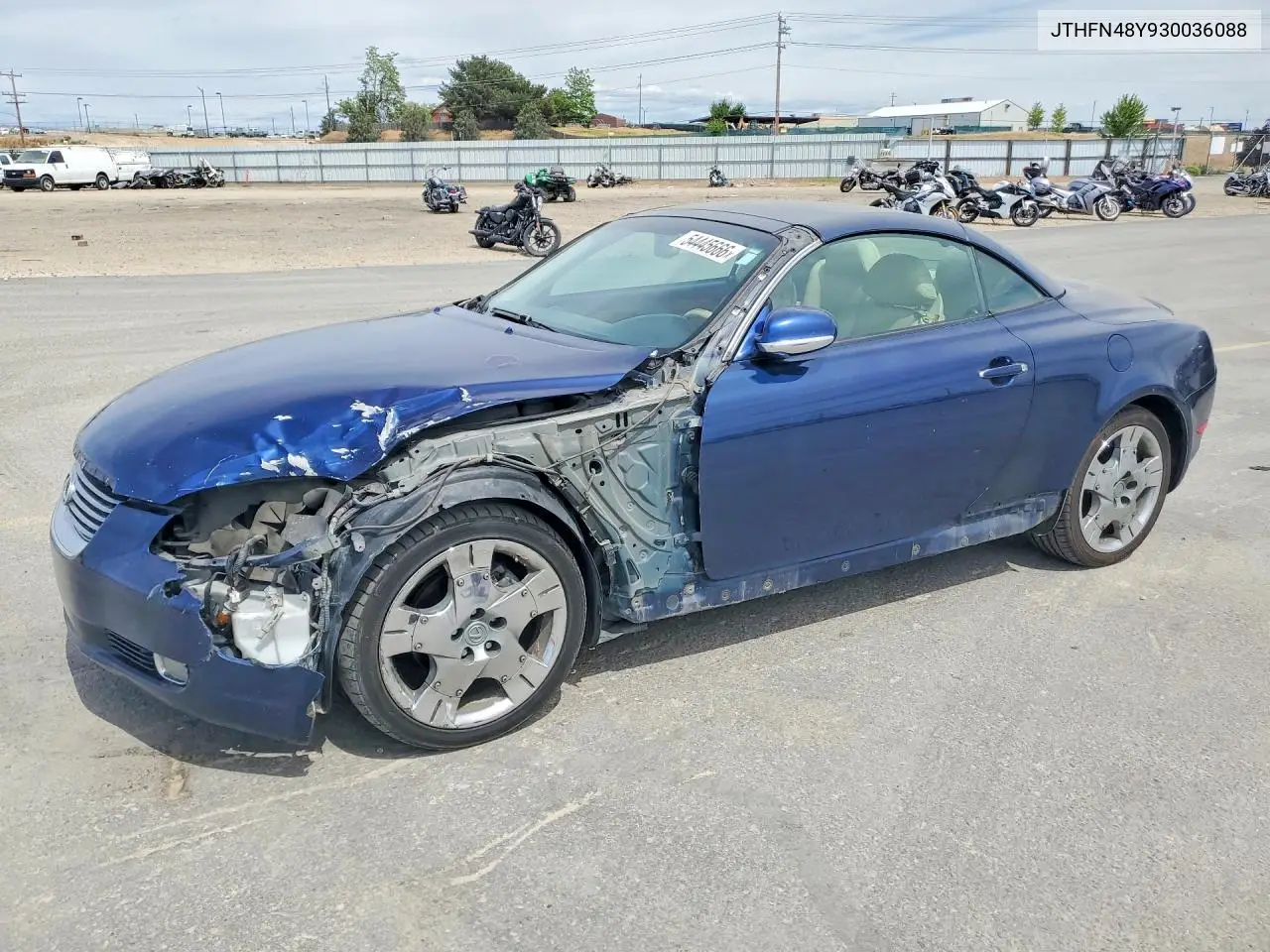 2003 Lexus Sc 430 VIN: JTHFN48Y930036088 Lot: 54445666