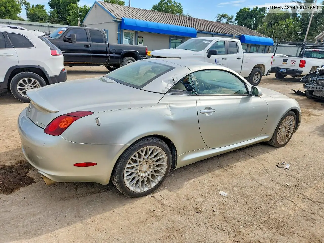 2003 Lexus Sc 430 VIN: JTHFN48Y430047550 Lot: 61381476