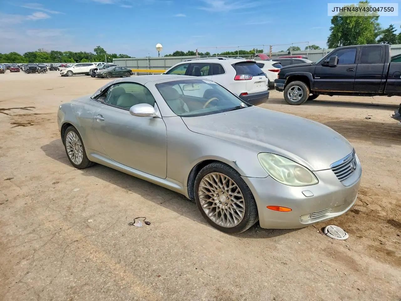 2003 Lexus Sc 430 VIN: JTHFN48Y430047550 Lot: 61381476