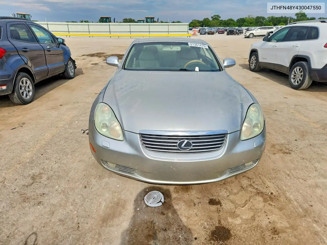 2003 Lexus Sc 430 VIN: JTHFN48Y430047550 Lot: 61381476