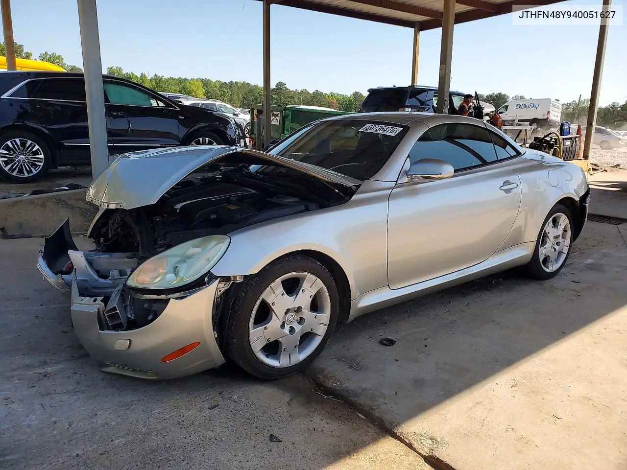 2004 Lexus Sc 430 VIN: JTHFN48Y940051627 Lot: 50736476