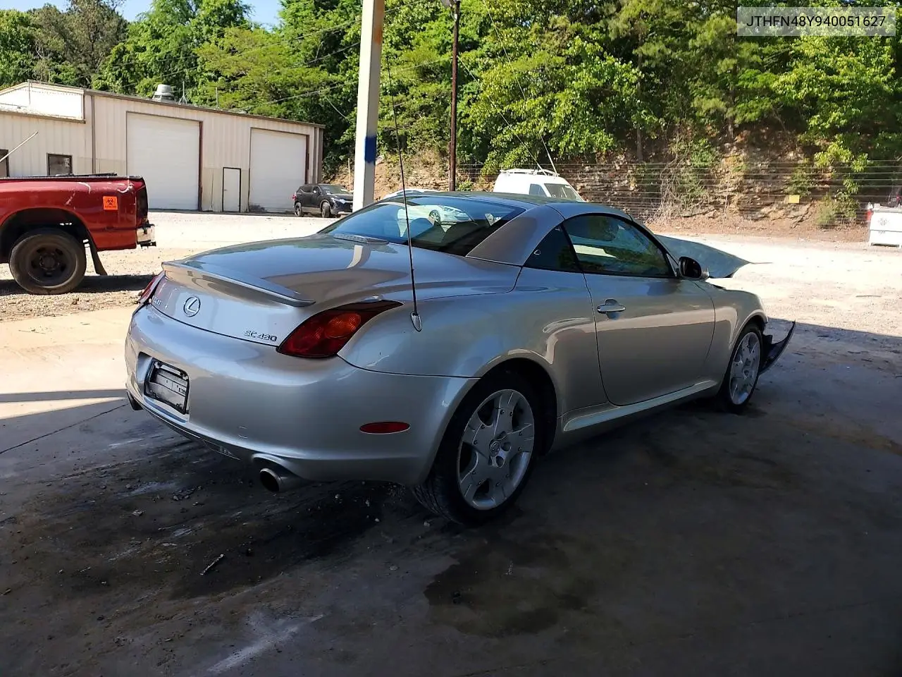 2004 Lexus Sc 430 VIN: JTHFN48Y940051627 Lot: 50736476