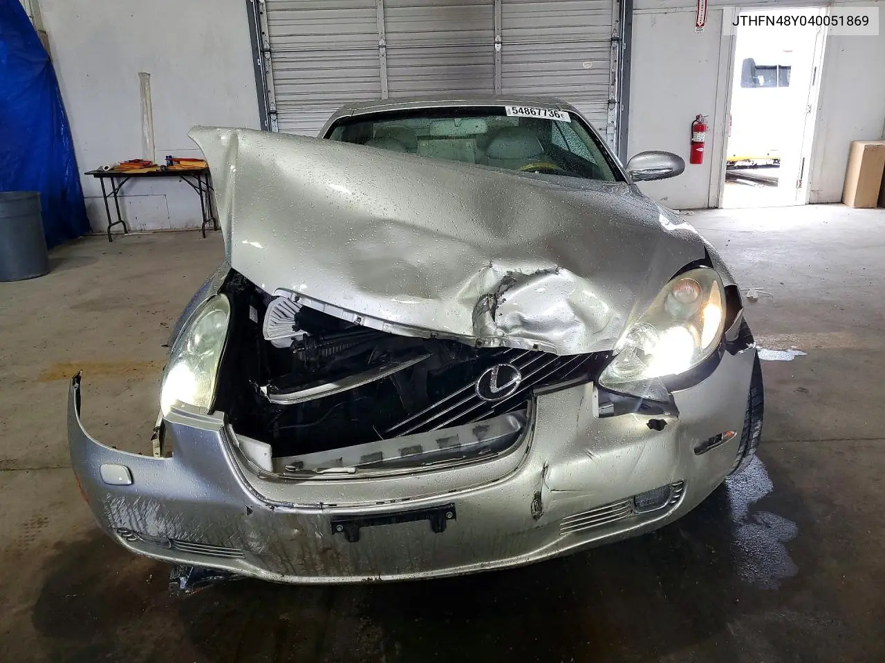 2004 Lexus Sc 430 VIN: JTHFN48Y040051869 Lot: 54867736