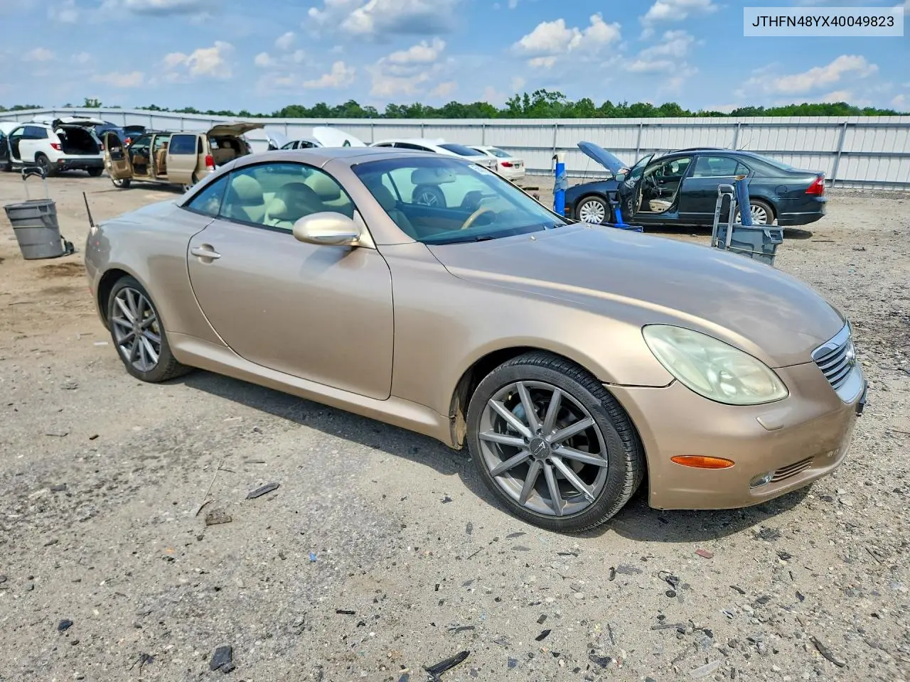 2004 Lexus Sc 430 VIN: JTHFN48YX40049823 Lot: 56432976