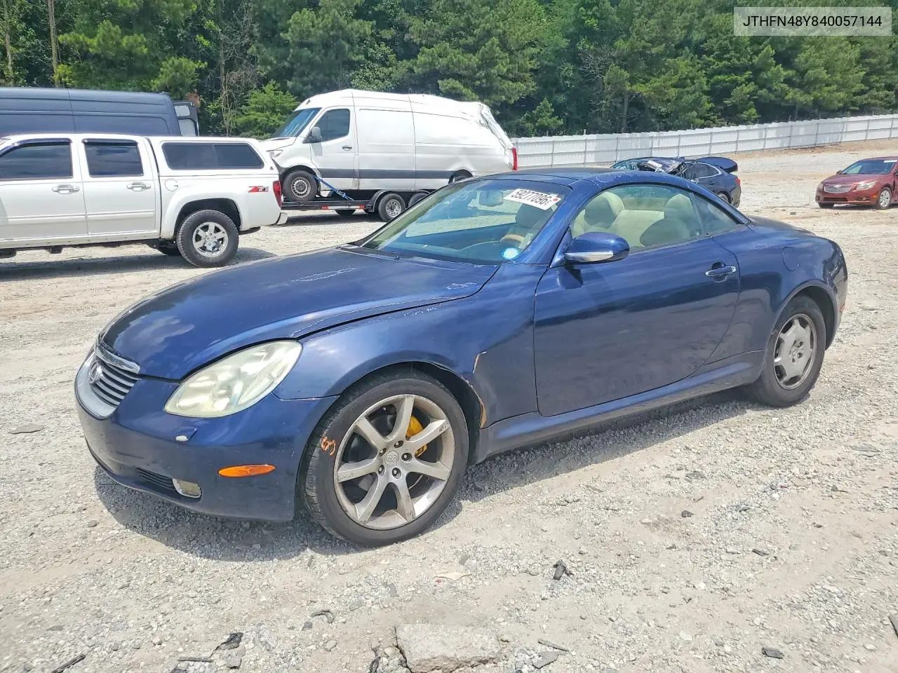 2004 Lexus Sc 430 VIN: JTHFN48Y840057144 Lot: 59277096