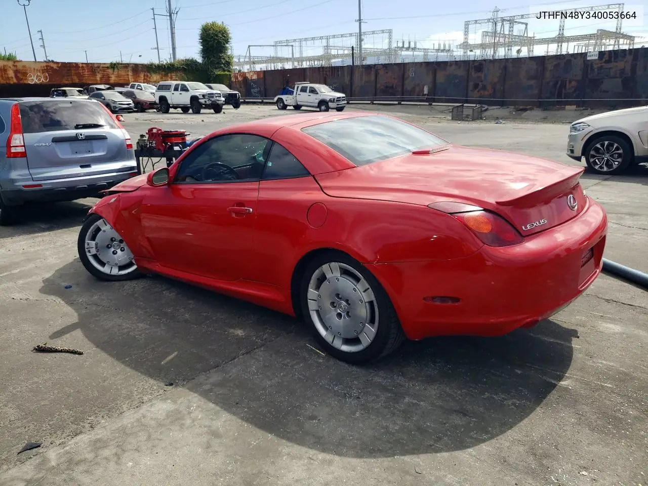 2004 Lexus Sc 430 VIN: JTHFN48Y340053664 Lot: 59724836
