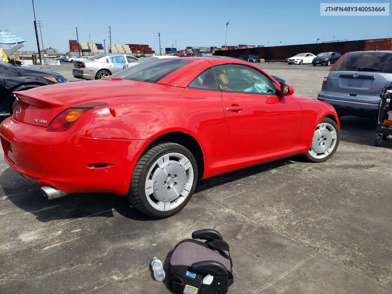 2004 Lexus Sc 430 VIN: JTHFN48Y340053664 Lot: 59724836