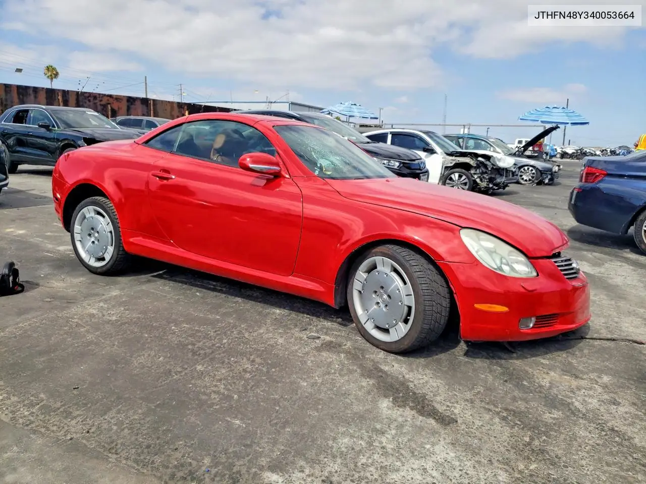 2004 Lexus Sc 430 VIN: JTHFN48Y340053664 Lot: 59724836