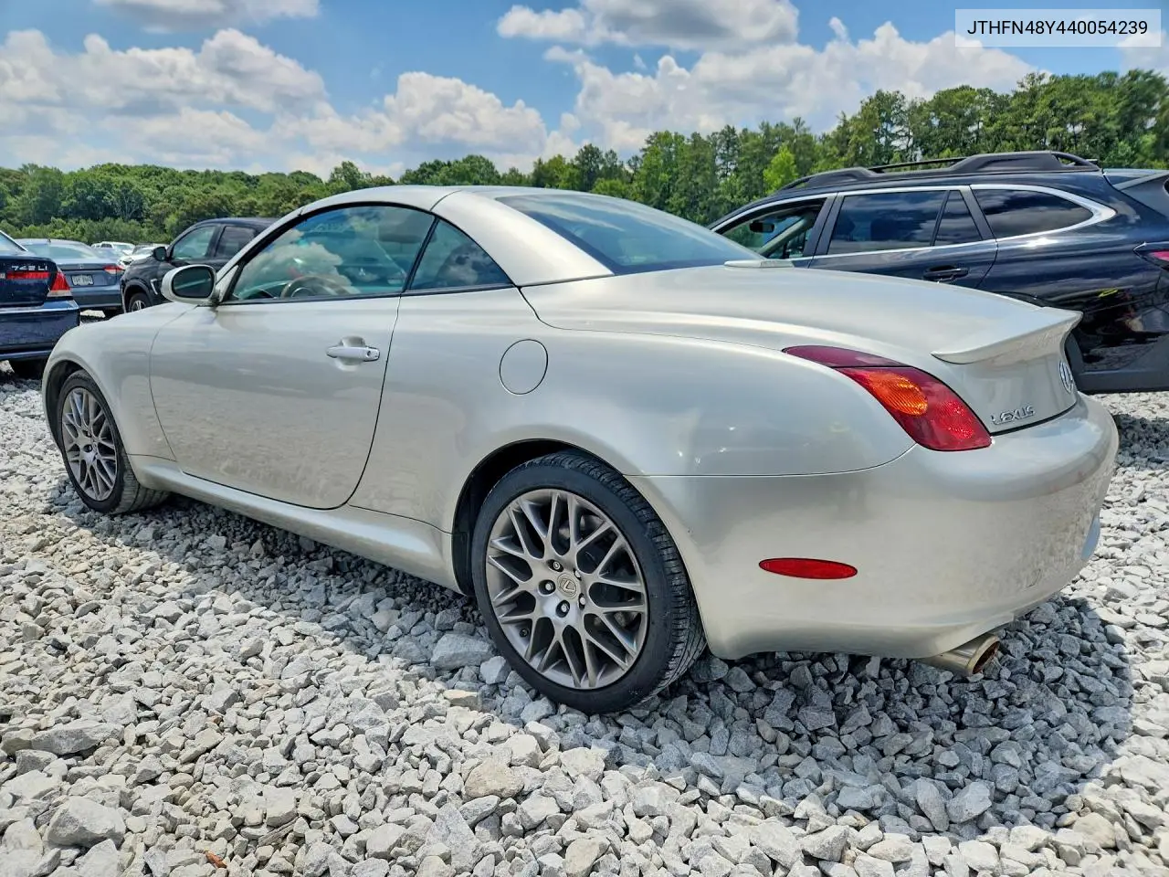 2004 Lexus Sc 430 VIN: JTHFN48Y440054239 Lot: 59847186