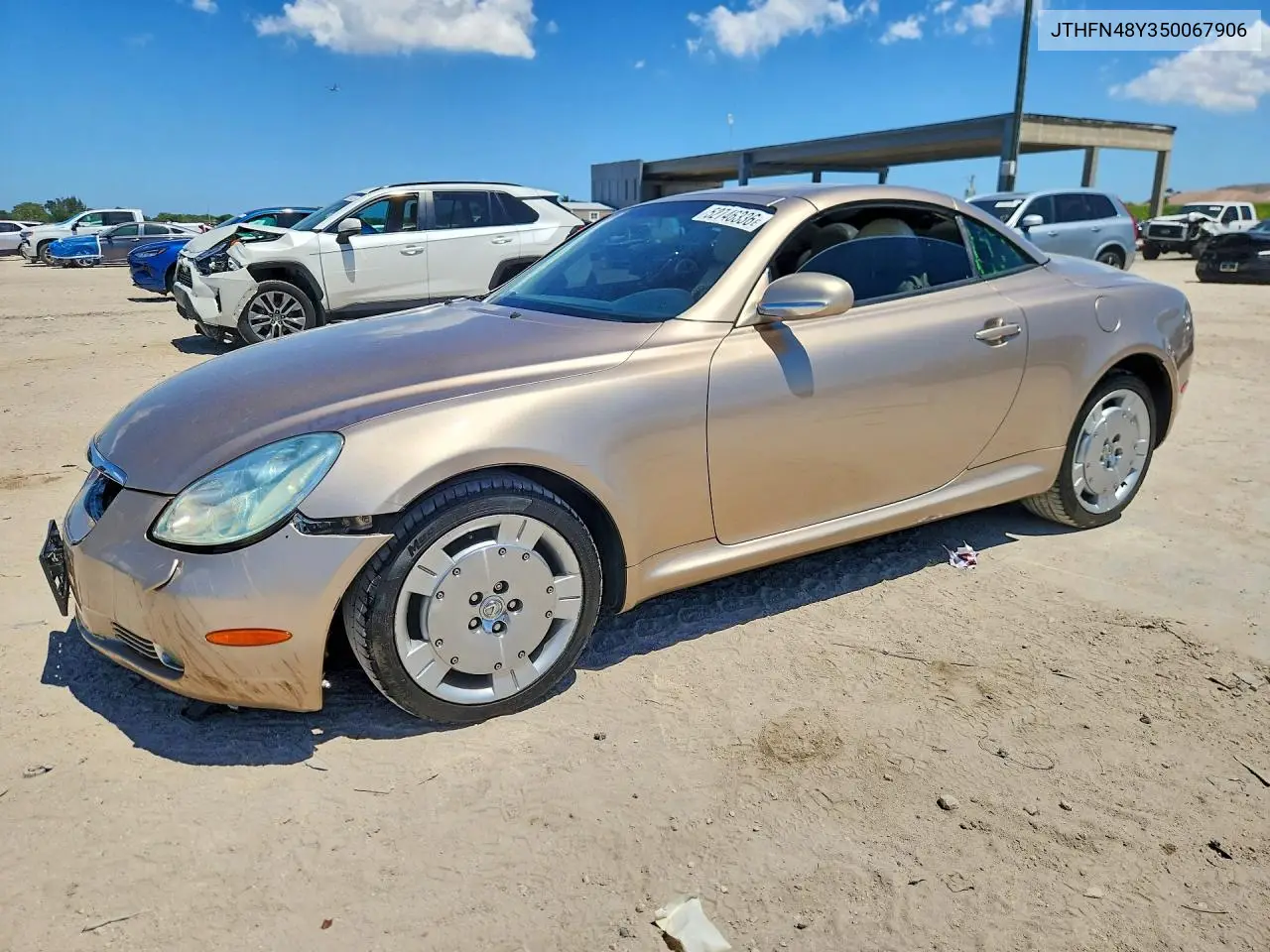 2005 Lexus Sc 430 VIN: JTHFN48Y350067906 Lot: 52746336