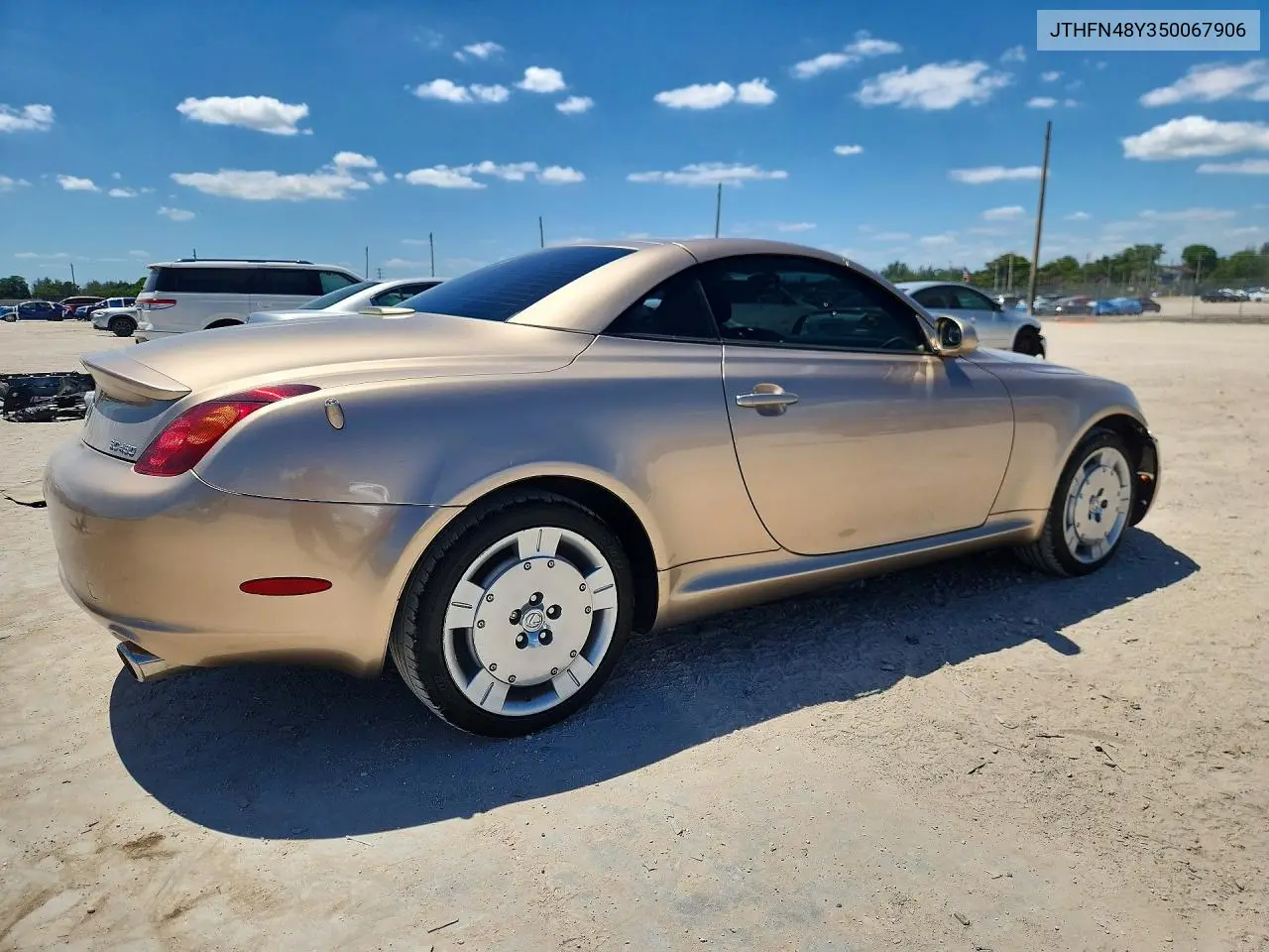 2005 Lexus Sc 430 VIN: JTHFN48Y350067906 Lot: 52746336