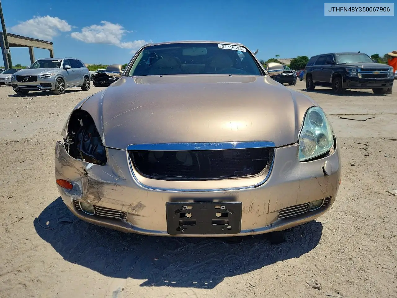 2005 Lexus Sc 430 VIN: JTHFN48Y350067906 Lot: 52746336