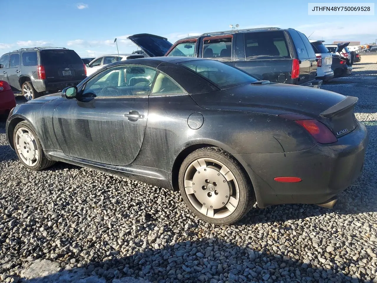2005 Lexus Sc 430 VIN: JTHFN48Y750069528 Lot: 75123975