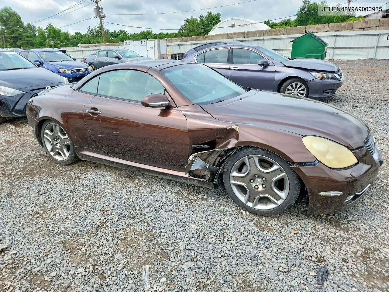 2006 Lexus Sc 430 VIN: JTHFN48Y969000935 Lot: 58551616