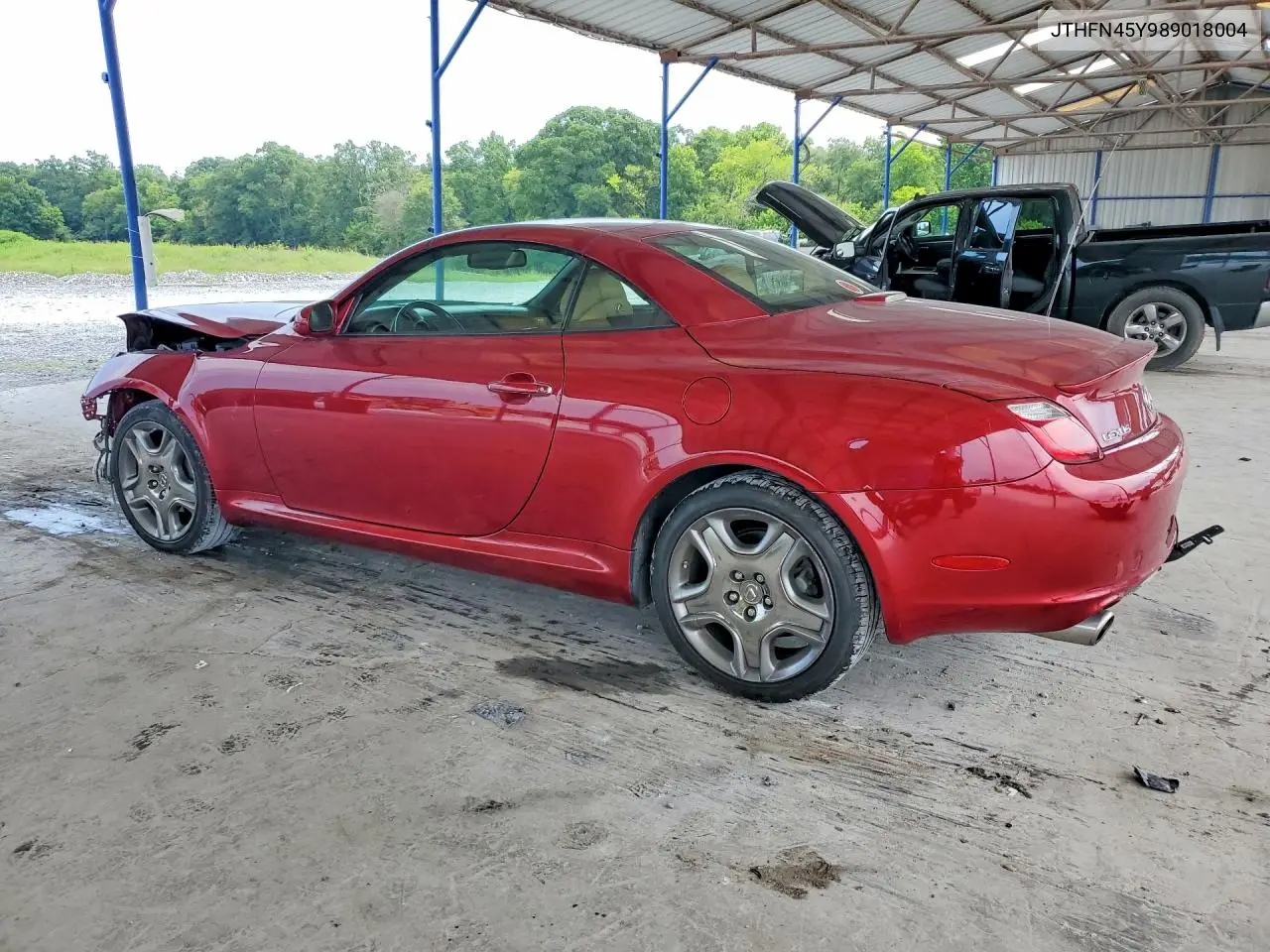 2008 Lexus Sc 430 VIN: JTHFN45Y989018004 Lot: 58821806
