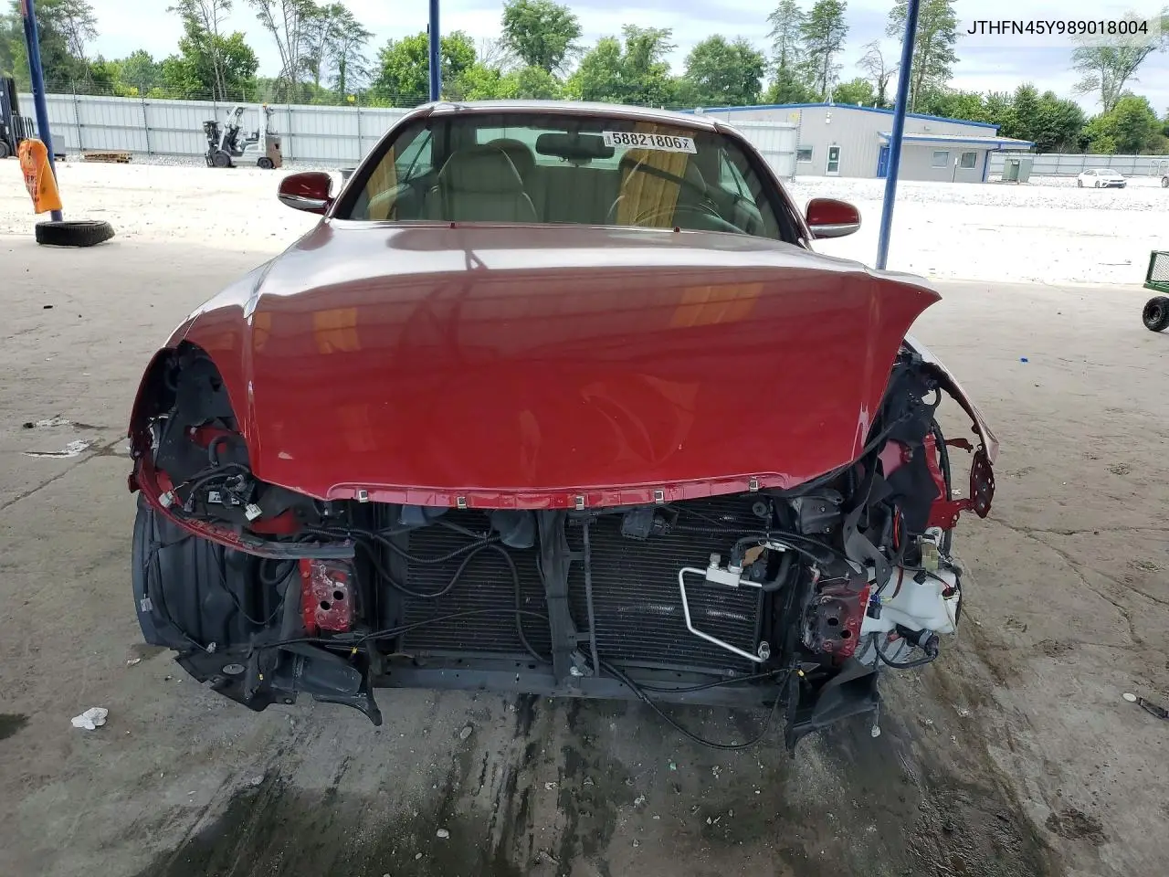 2008 Lexus Sc 430 VIN: JTHFN45Y989018004 Lot: 58821806