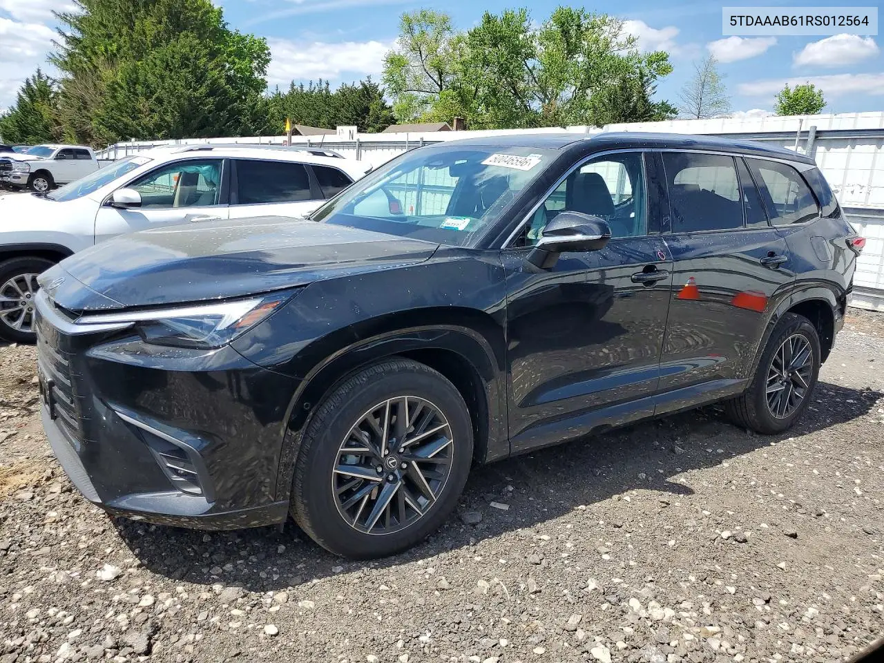 2024 Lexus Tx 350 Luxury VIN: 5TDAAAB61RS012564 Lot: 50046596