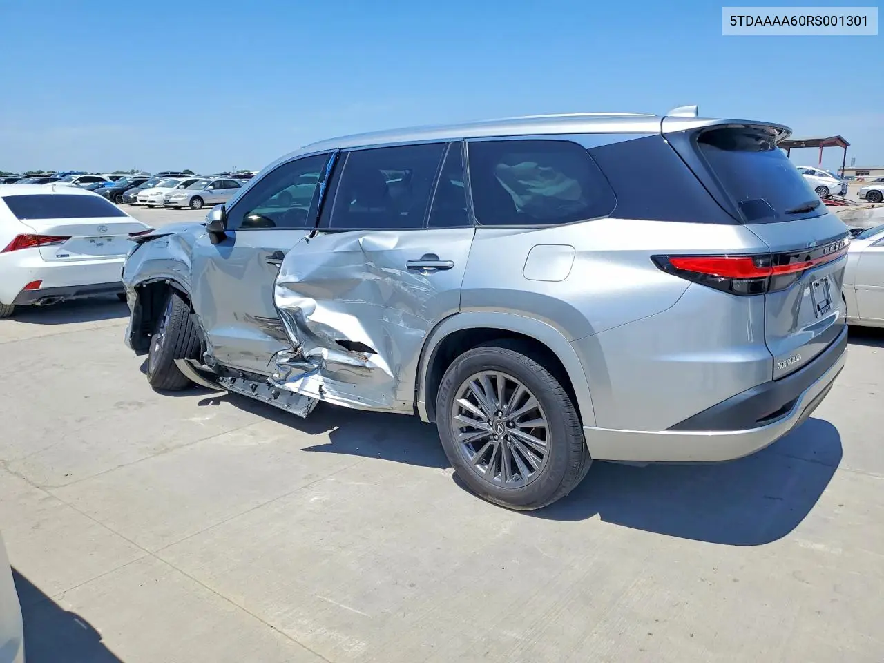 2024 Lexus Tx 350 Base VIN: 5TDAAAA60RS001301 Lot: 51113936