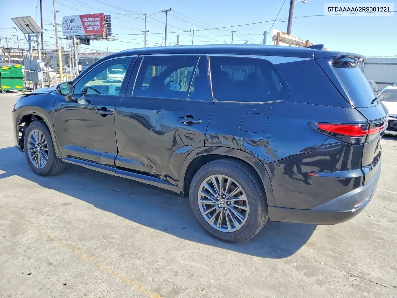 2024 Lexus Tx 350 Base VIN: 5TDAAAA62RS001221 Lot: 53099916