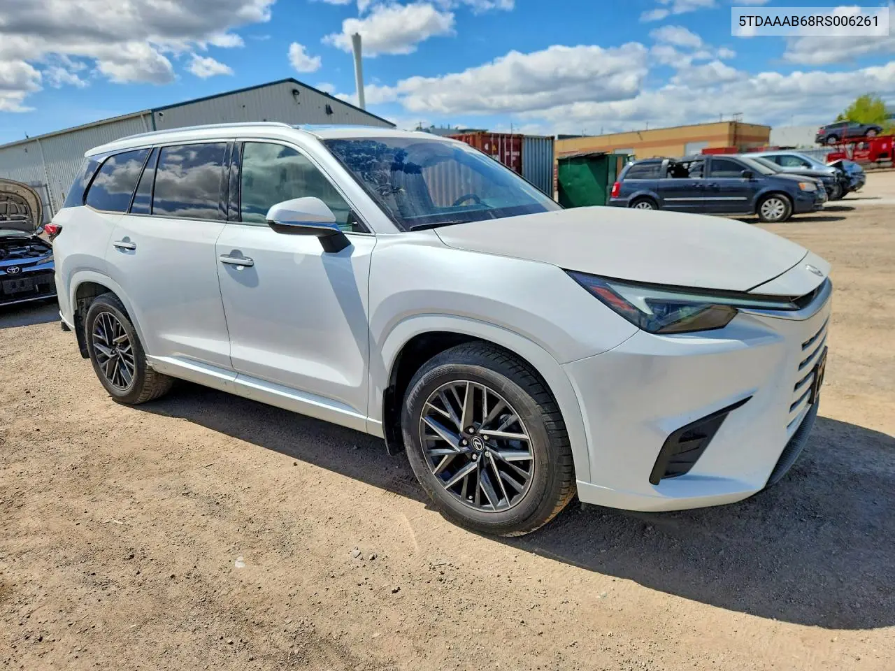 2024 Lexus Tx 350 Base VIN: 5TDAAAB68RS006261 Lot: 53806316
