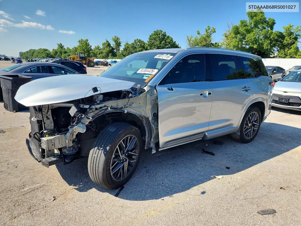 2024 Lexus Tx 350 Premium VIN: 5TDAAAB68RS001027 Lot: 58812116