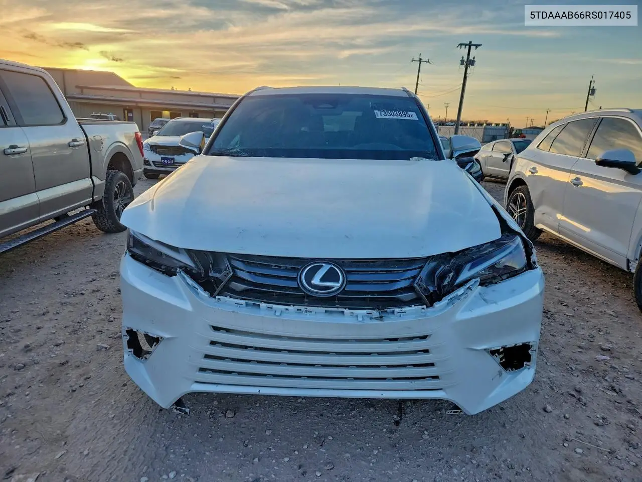 2024 Lexus Tx 350 Base VIN: 5TDAAAB66RS017405 Lot: 73503895