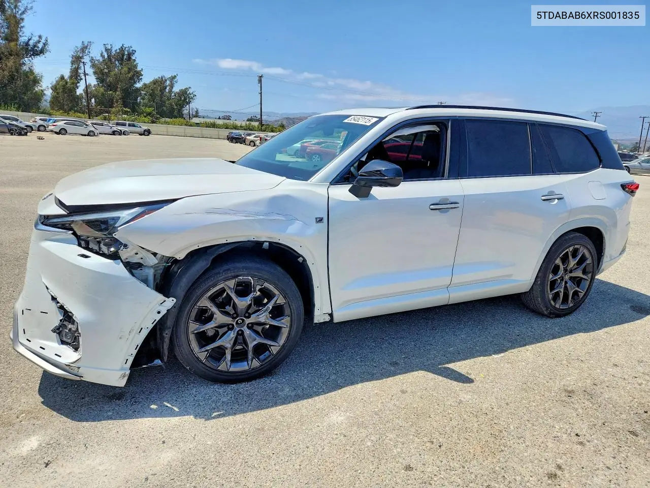 2024 Lexus Tx 500H F Sport Performance Luxury VIN: 5TDABAB6XRS001835 Lot: 85462115