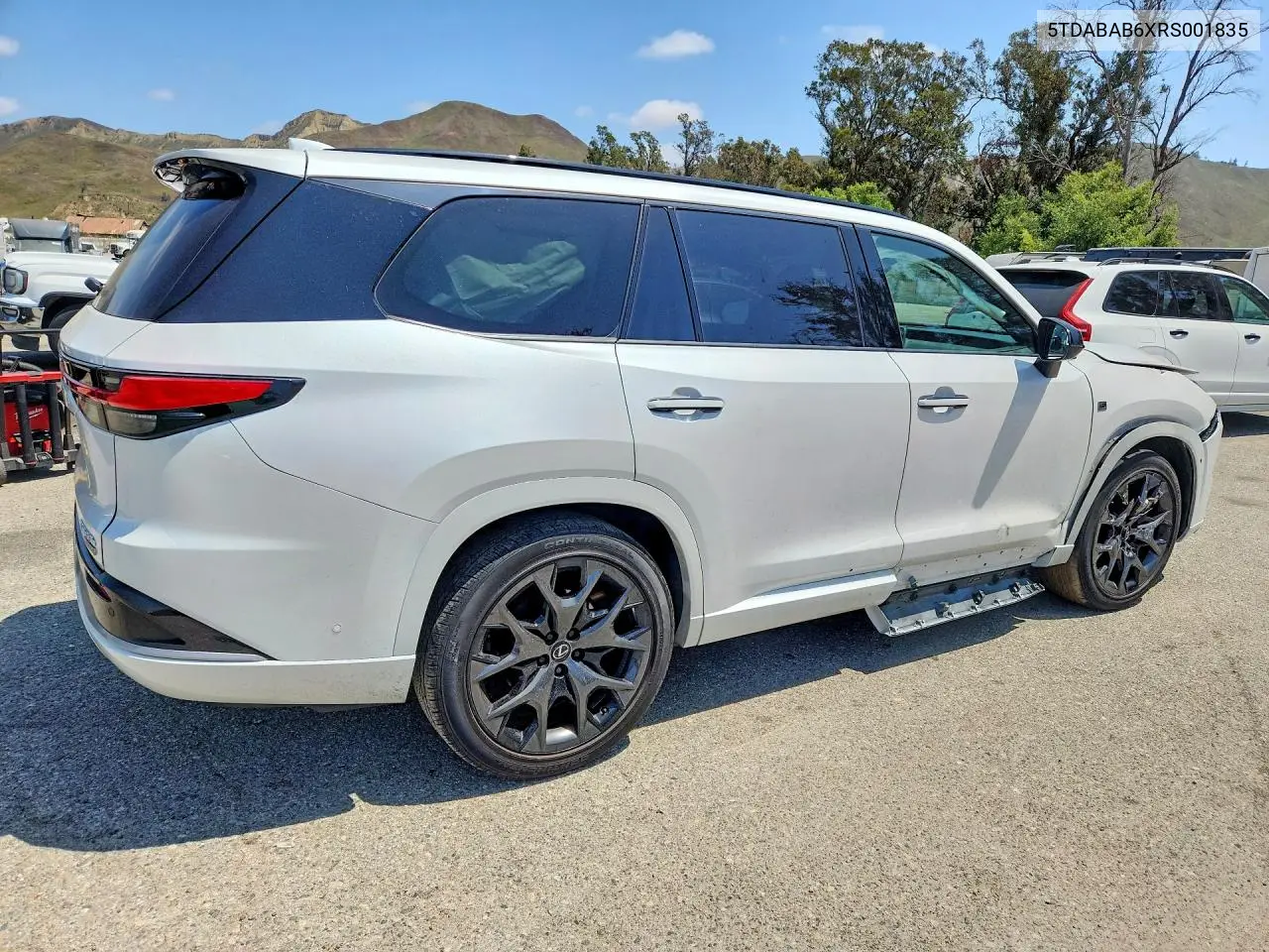 2024 Lexus Tx 500H F Sport Performance Luxury VIN: 5TDABAB6XRS001835 Lot: 85462115