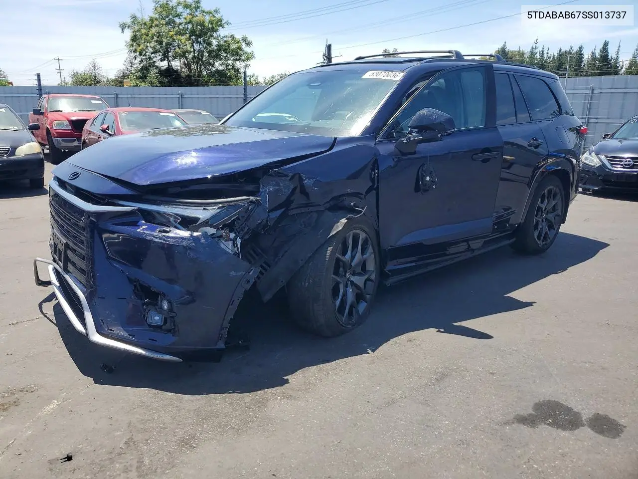 2025 Lexus Tx 500H F Sport Performance Luxury VIN: 5TDABAB67SS013737 Lot: 53070036