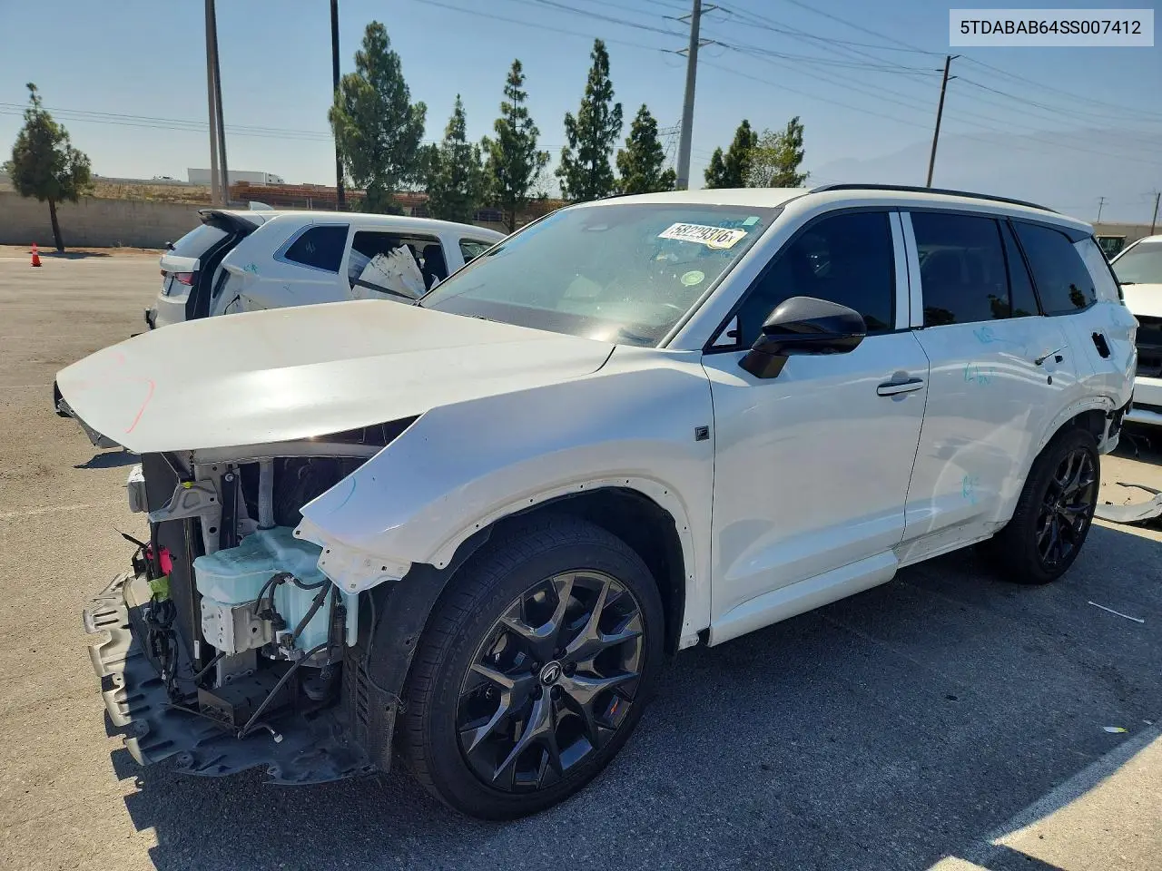 2025 Lexus Tx 500H F Sport Performance Premium VIN: 5TDABAB64SS007412 Lot: 58229386