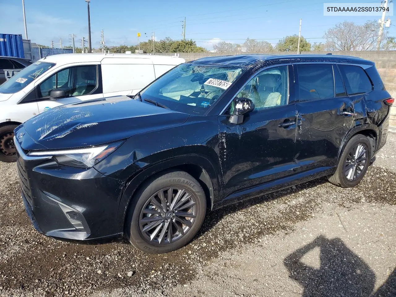2025 Lexus Tx 350 Base VIN: 5TDAAAA62SS013794 Lot: 78968765