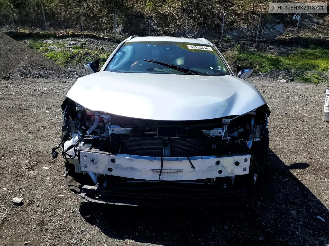 2019 Lexus Ux 250H VIN: JTHU9JBH3K2013721 Lot: 51156516