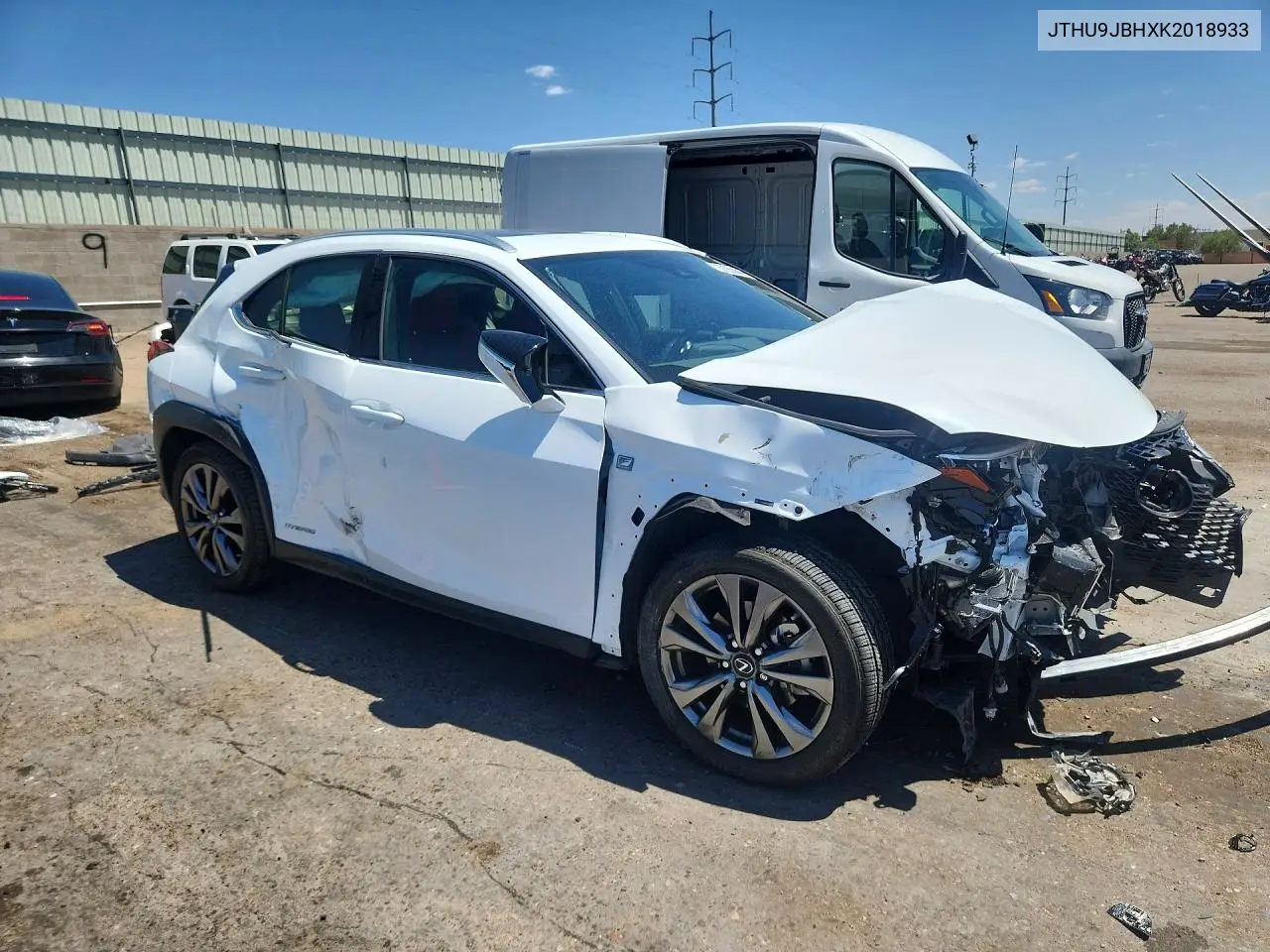 2019 Lexus Ux 250H VIN: JTHU9JBHXK2018933 Lot: 57253446