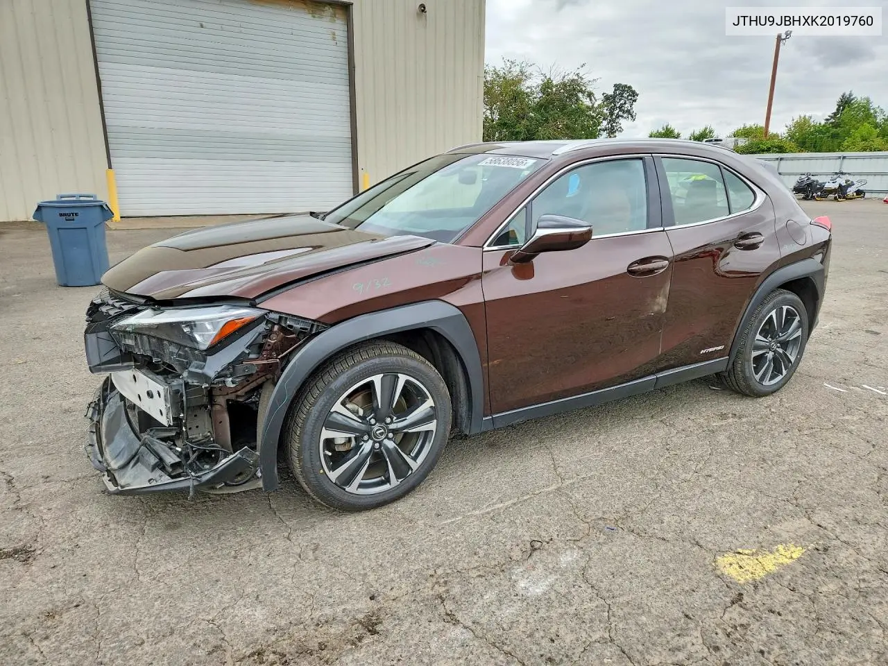 2019 Lexus Ux 250H VIN: JTHU9JBHXK2019760 Lot: 58638056