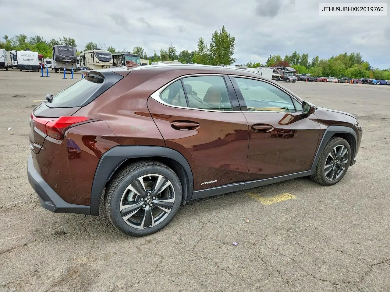 2019 Lexus Ux 250H VIN: JTHU9JBHXK2019760 Lot: 58638056