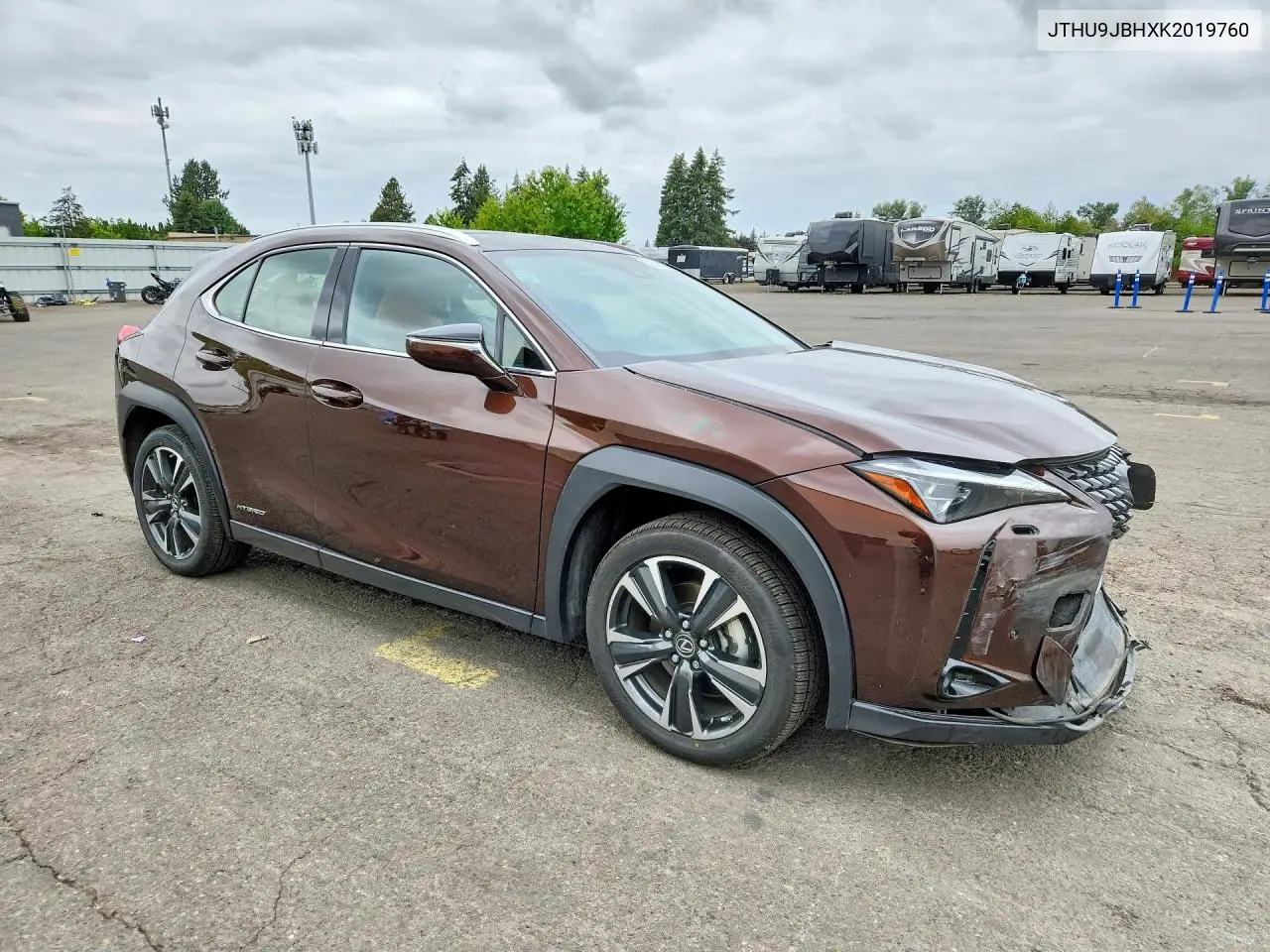2019 Lexus Ux 250H VIN: JTHU9JBHXK2019760 Lot: 58638056