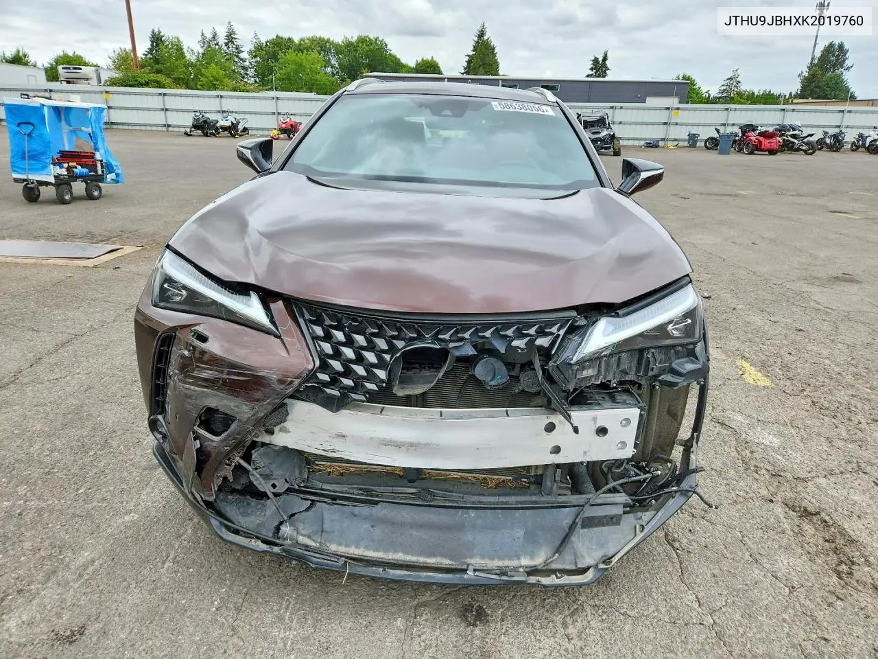 2019 Lexus Ux 250H VIN: JTHU9JBHXK2019760 Lot: 58638056