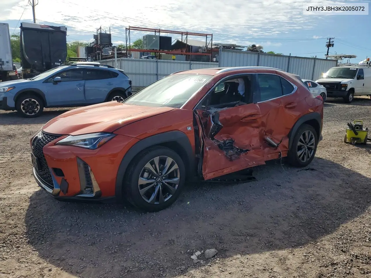 2019 Lexus Ux 200 VIN: JTHY3JBH3K2005072 Lot: 59384756