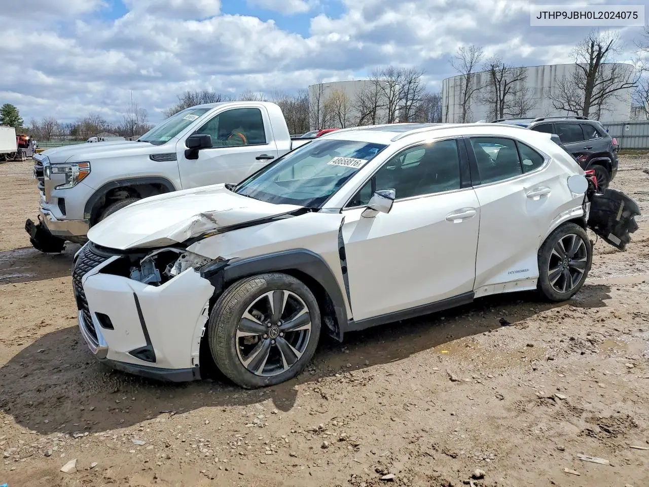 2020 Lexus Ux 250H Base VIN: JTHP9JBH0L2024075 Lot: 48658816