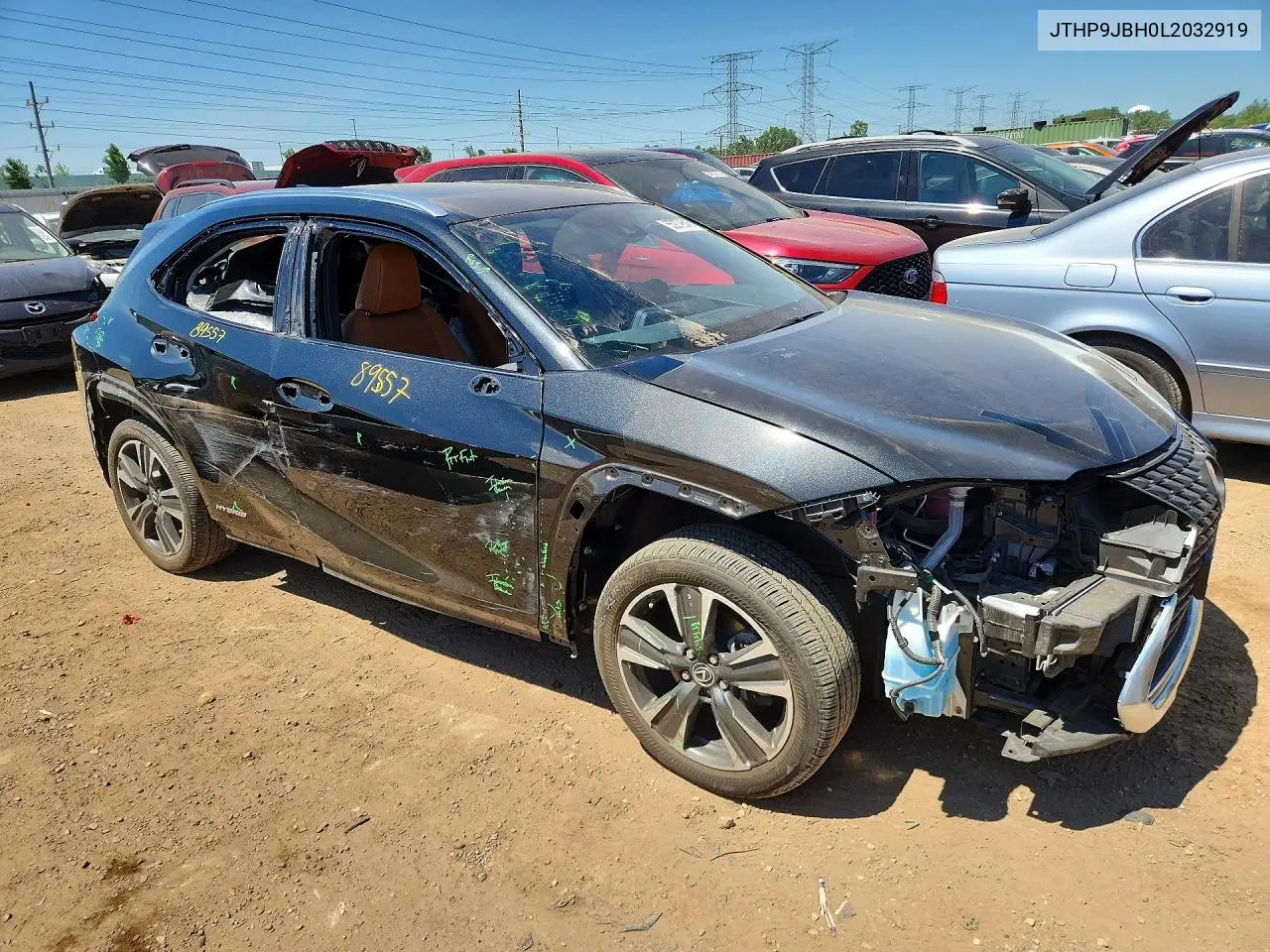 2020 Lexus Ux 250H VIN: JTHP9JBH0L2032919 Lot: 55279646