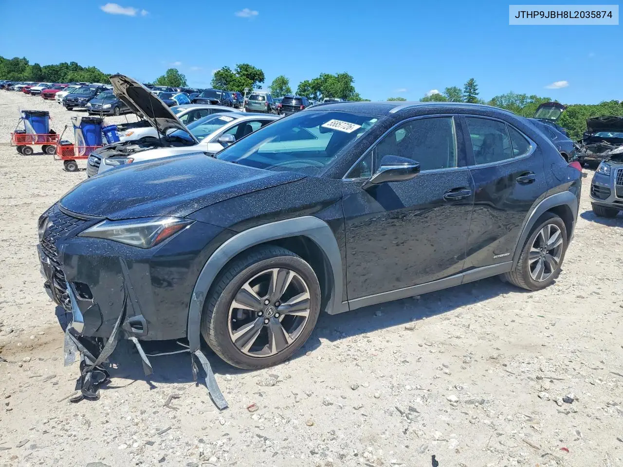 2020 Lexus Ux 250H VIN: JTHP9JBH8L2035874 Lot: 55857726