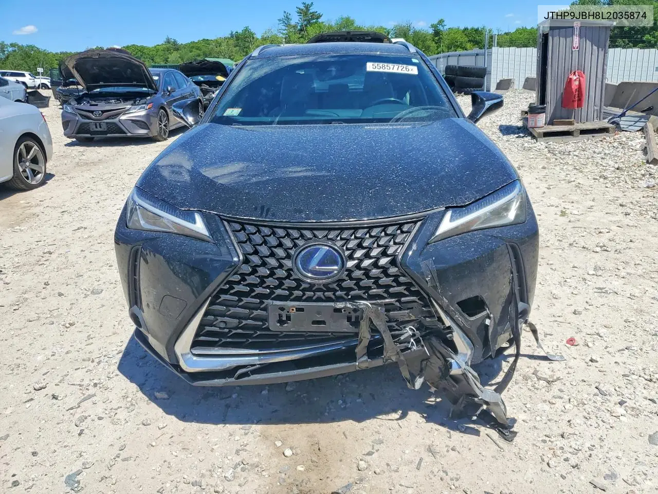 2020 Lexus Ux 250H VIN: JTHP9JBH8L2035874 Lot: 55857726