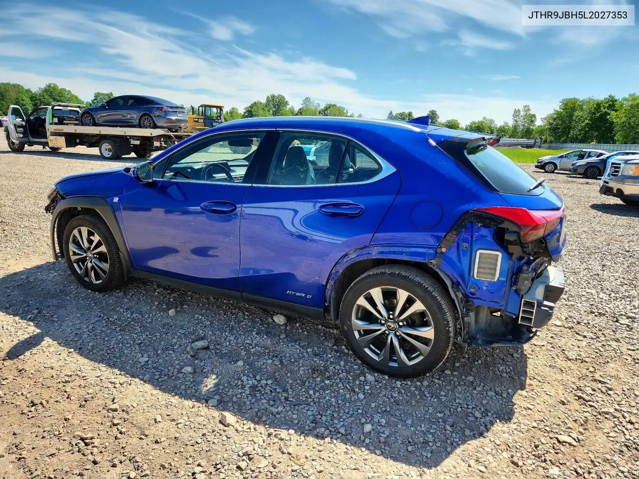 2020 Lexus Ux 250H VIN: JTHR9JBH5L2027353 Lot: 57040966